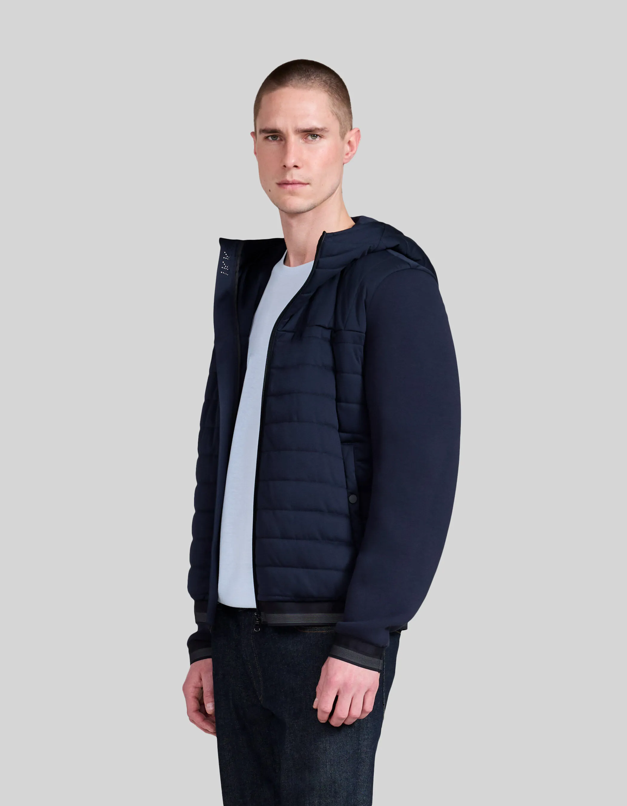 Sous-doudoune marine matelassée NANOTOP Homme