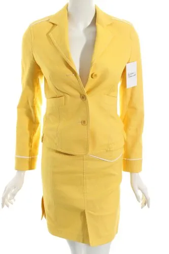 Strenesse Tailleur jaune style extravagant