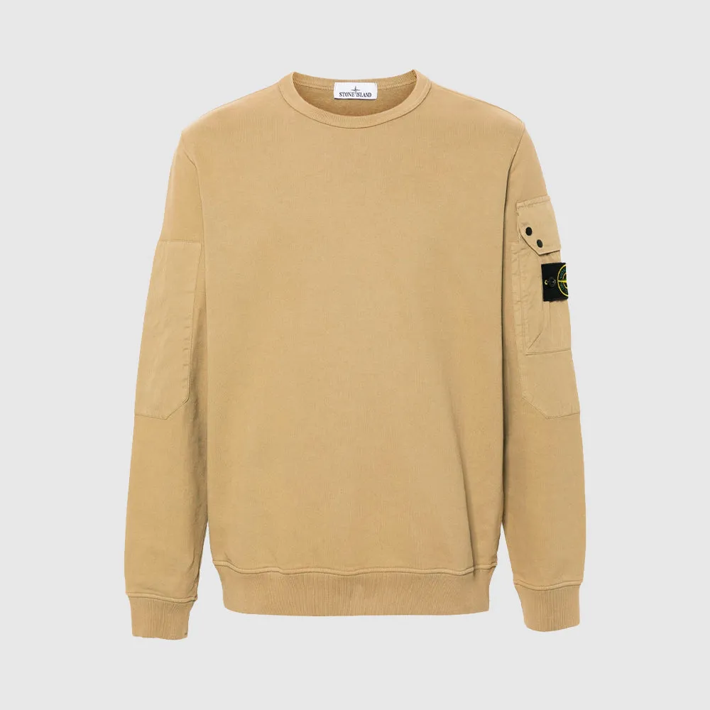 Sweatshirt cargo à empiècements