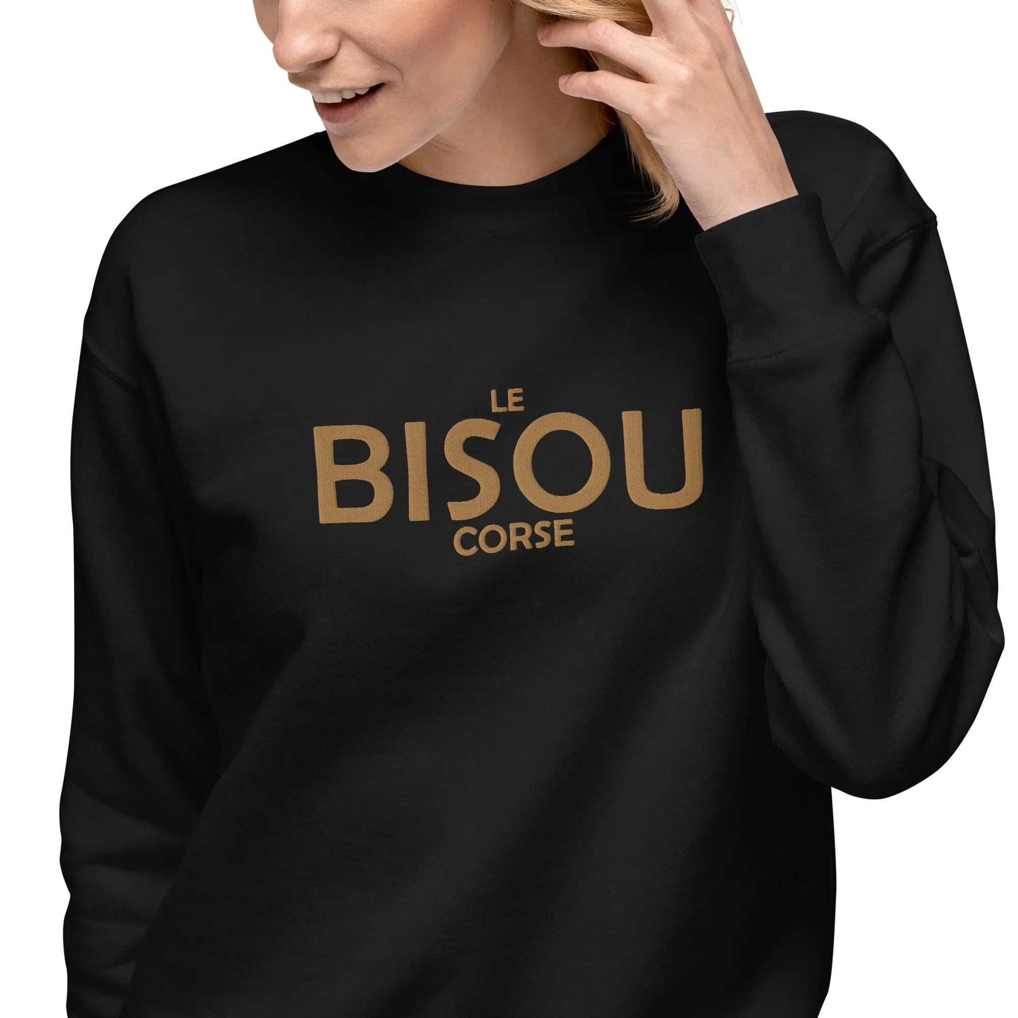 Sweatshirt premium Brodé Le Bisou Corse