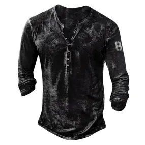 T-shirt année 90 moto homme longue manche