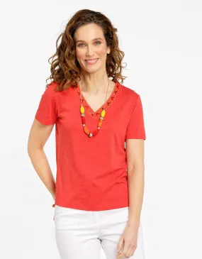 T-shirt doux orange vif - T-Shirts