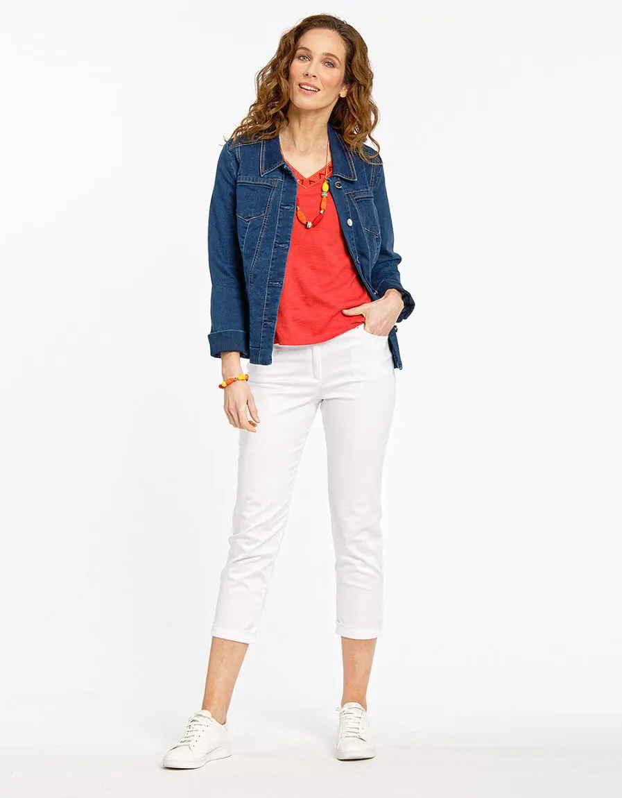 T-shirt doux orange vif - T-Shirts