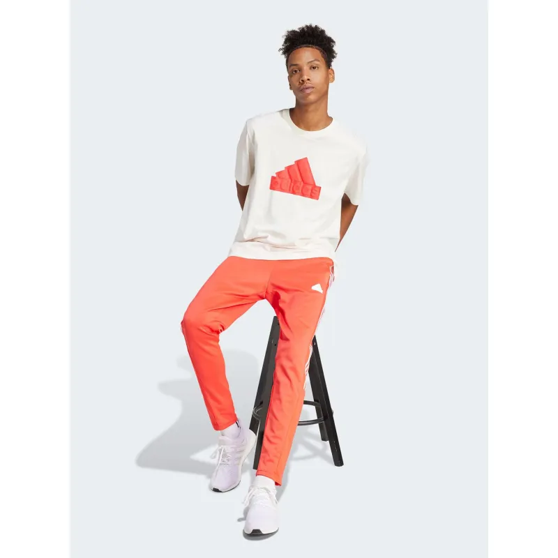 T-shirt fi bos regular logo blanc rouge homme - Adidas | wimod