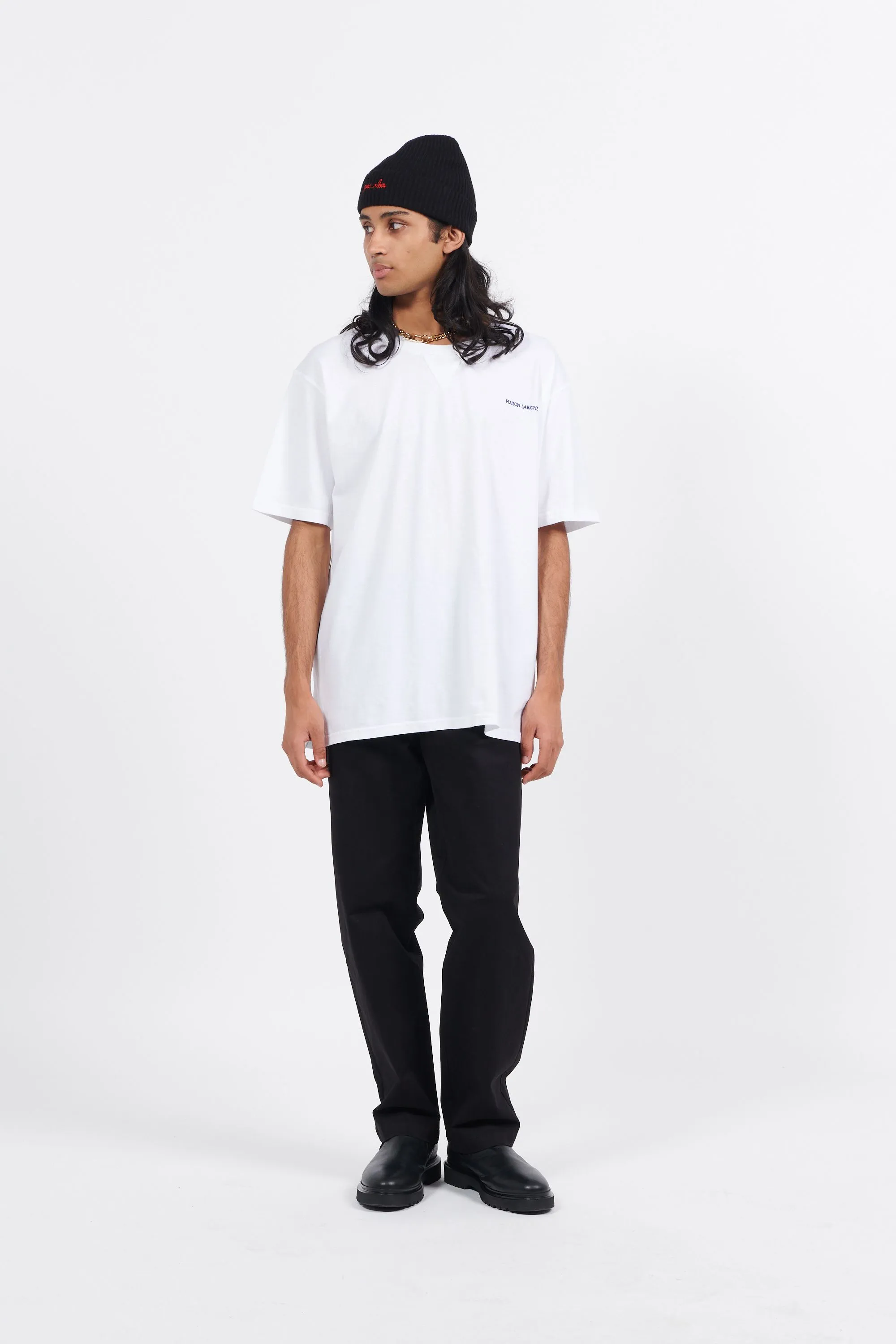 T-shirt Manches Courtes Blanc Maison Labiche - Homme | Citadium