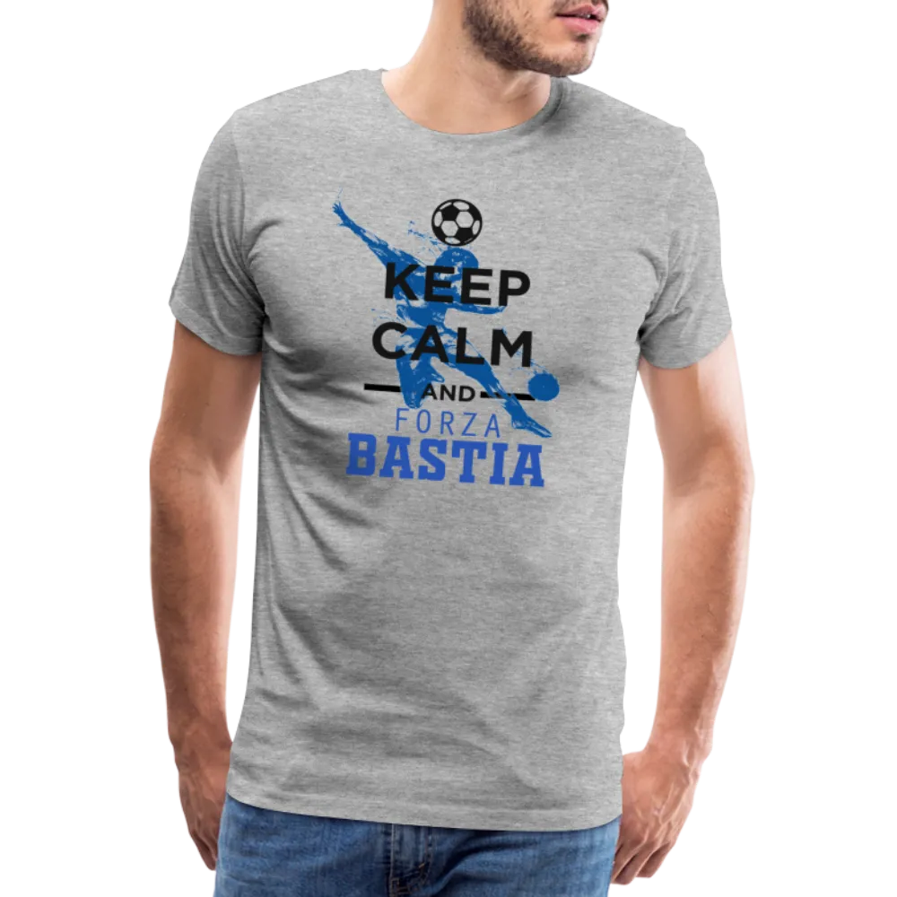T-shirt Premium Homme Keep Calm and Forza Bastia