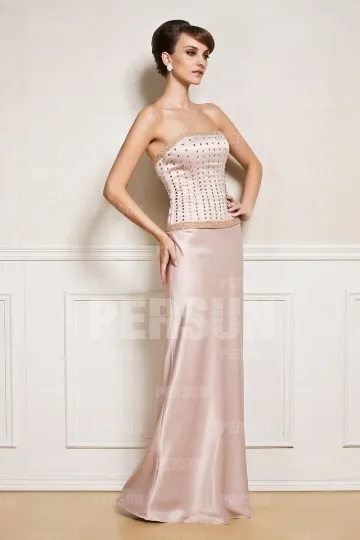 Tailleur long élégant pour soirée de mariage - Robedesoireelongue.fr