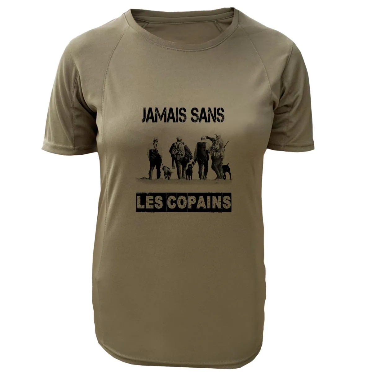 Tee-shirt Chasseresse – Jamais sans les copains