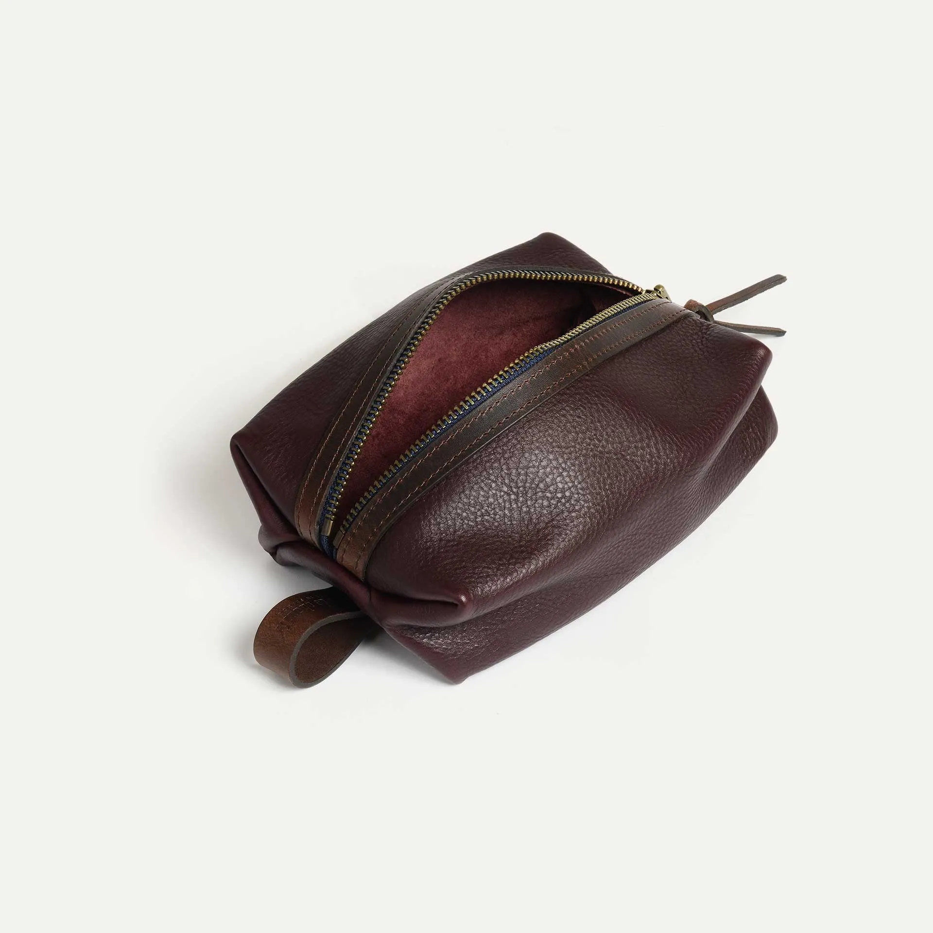 Trousse de toilette ZAZOU - Tourbe - Bleu de Chauffe - Marques de France