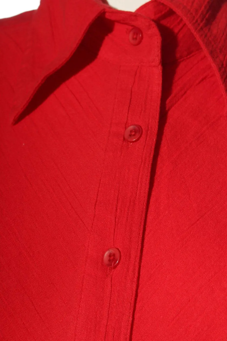 Vero Moda Chemise à manches longues rouge style d’affaires